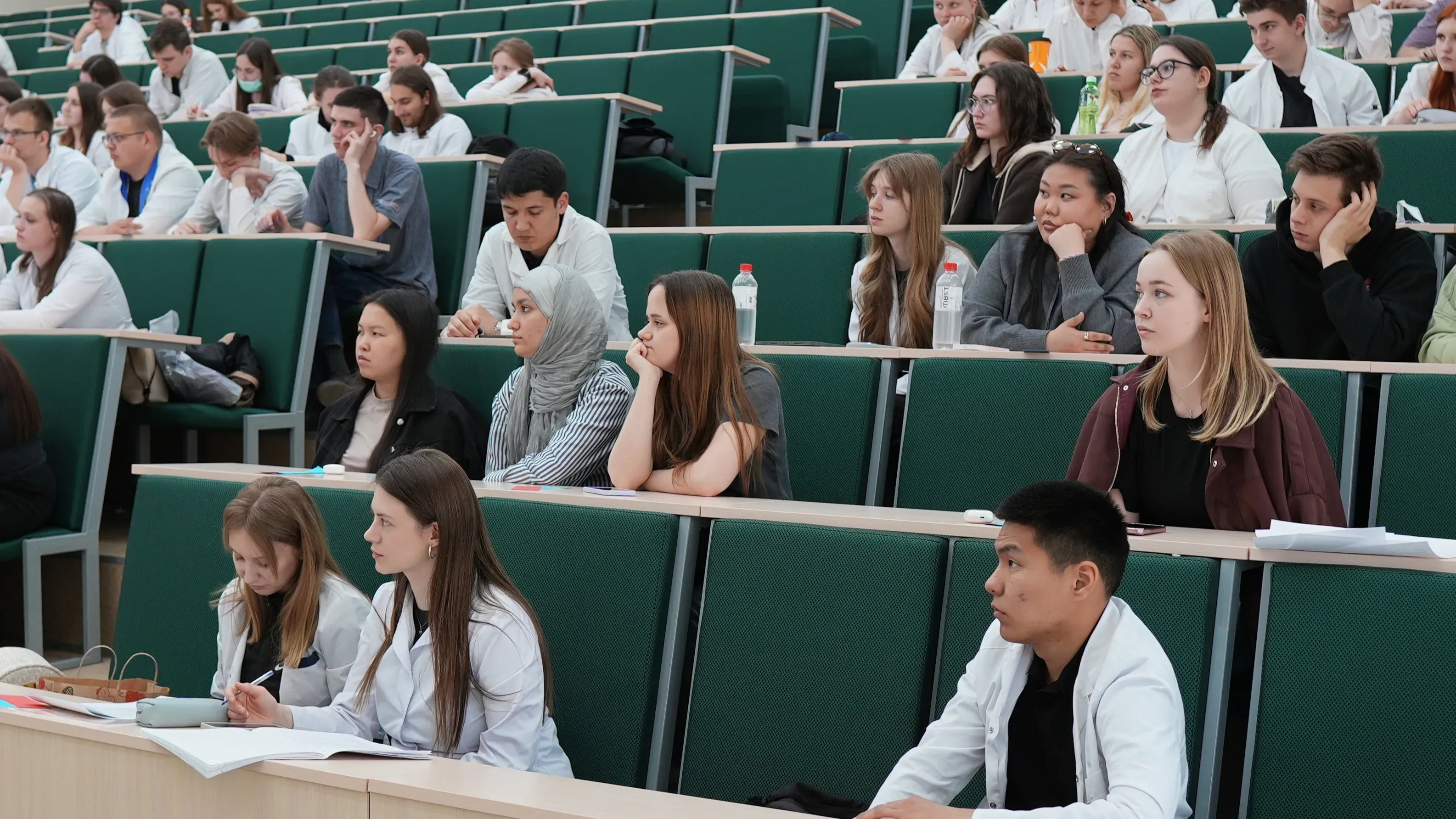 Participants presenting at the VII Interregional Scientific and Practical Youth Conference on child abuse prevention at Amur State Medical Academy