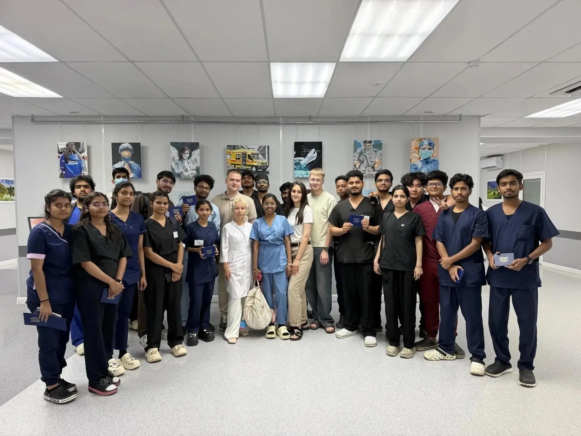 English-language medical students during clinical internship in Russia