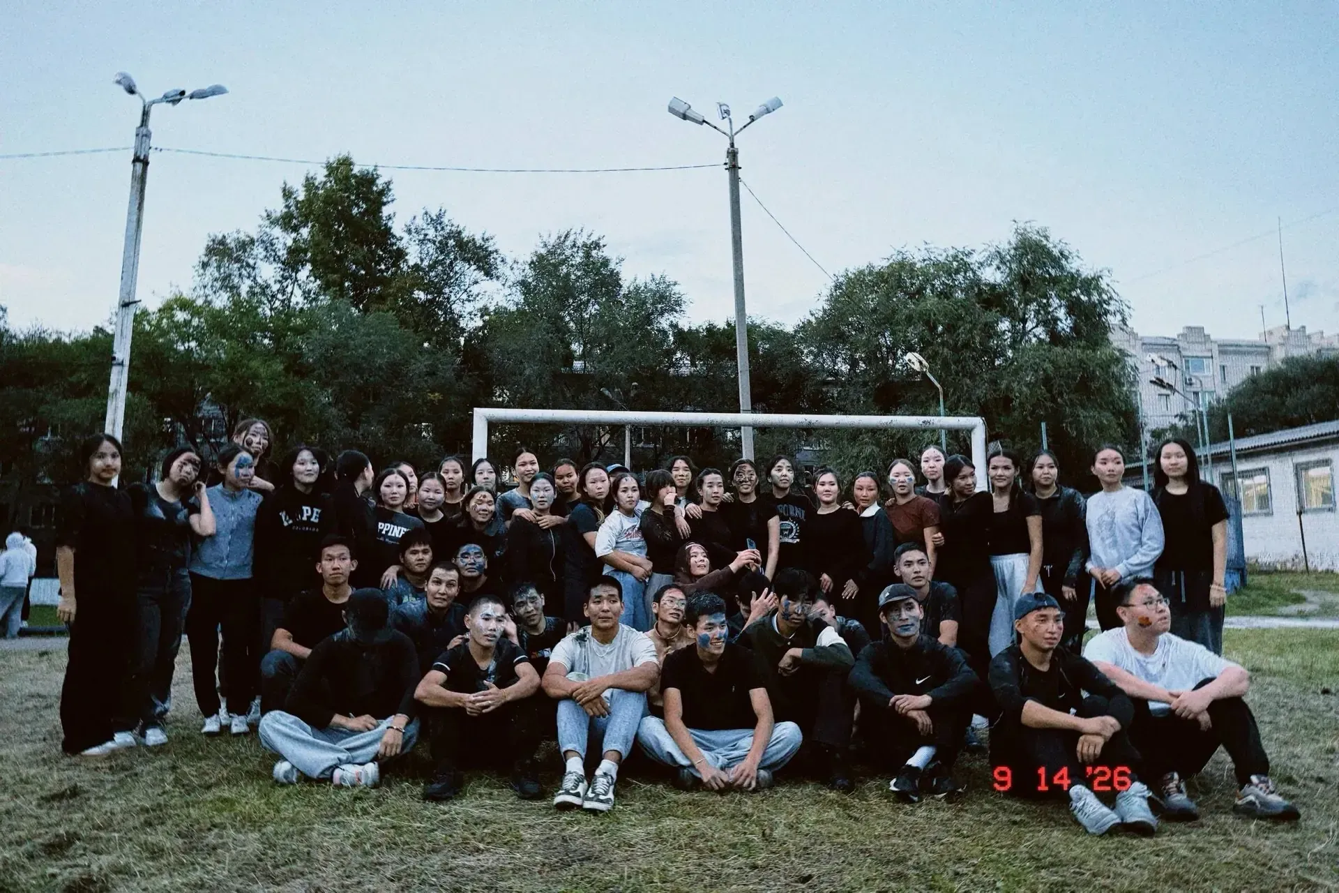 First-year medical students taking part in team activities