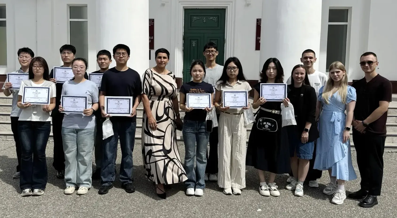 Students from Heilongjiang University of Traditional Chinese Medicine completing their internship at Amur State Medical Academy.
