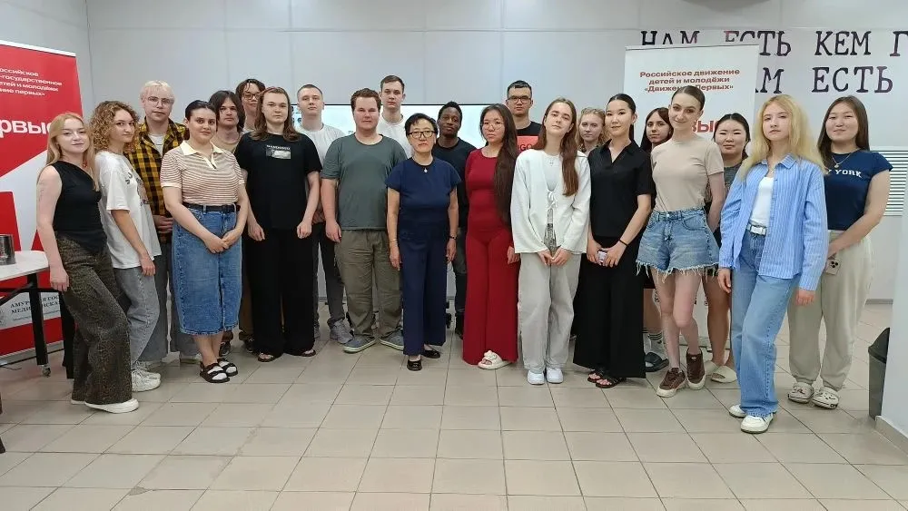 Medical students participating in cultural activities in Russia