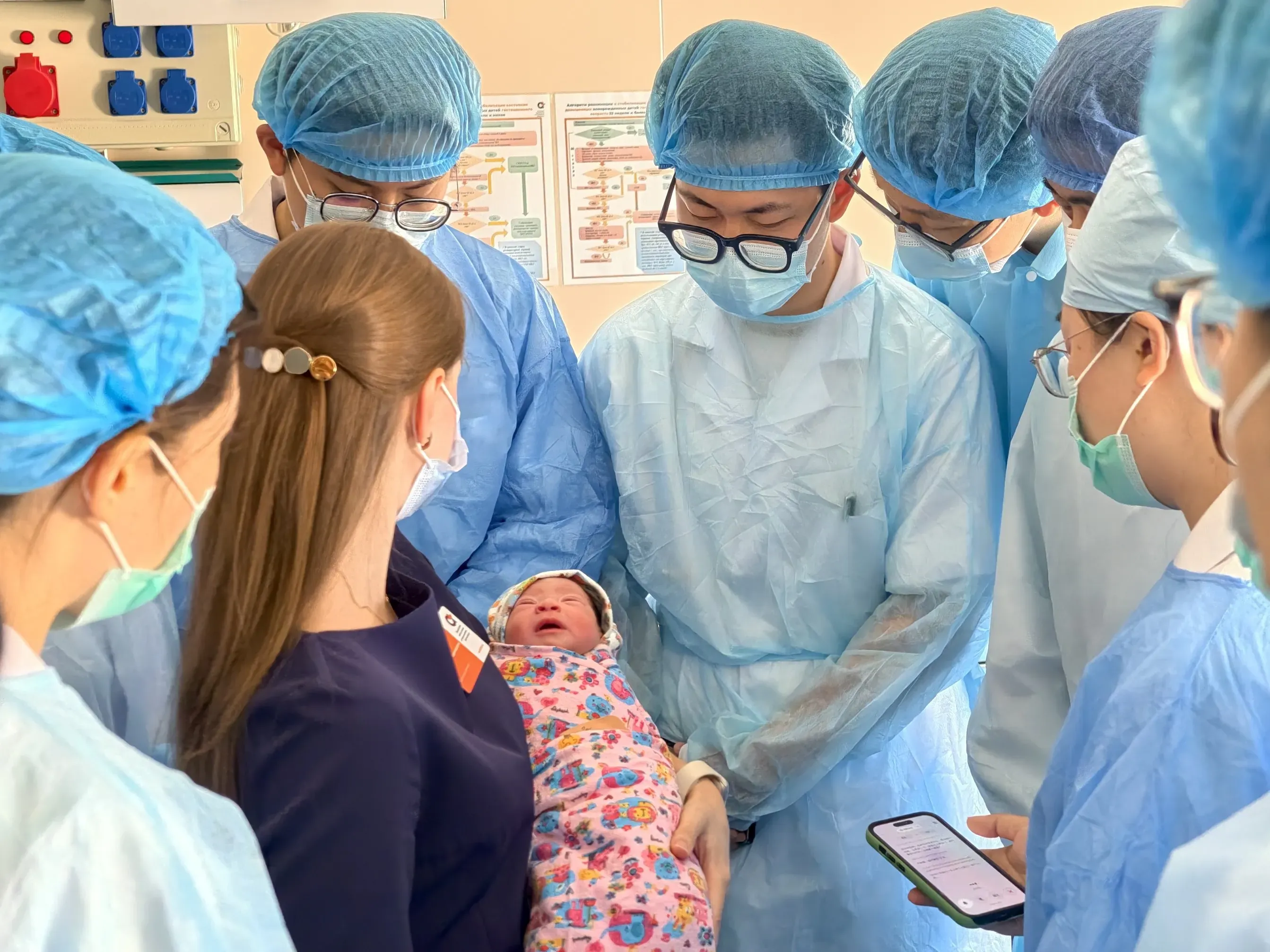 medical students at Amur Regional Perinatal Center
