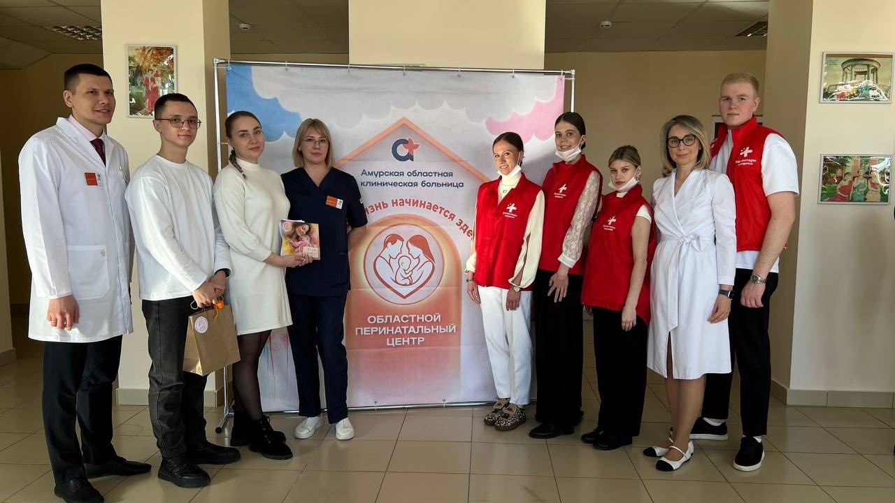 Medical volunteers of the Amur State Medical Academy