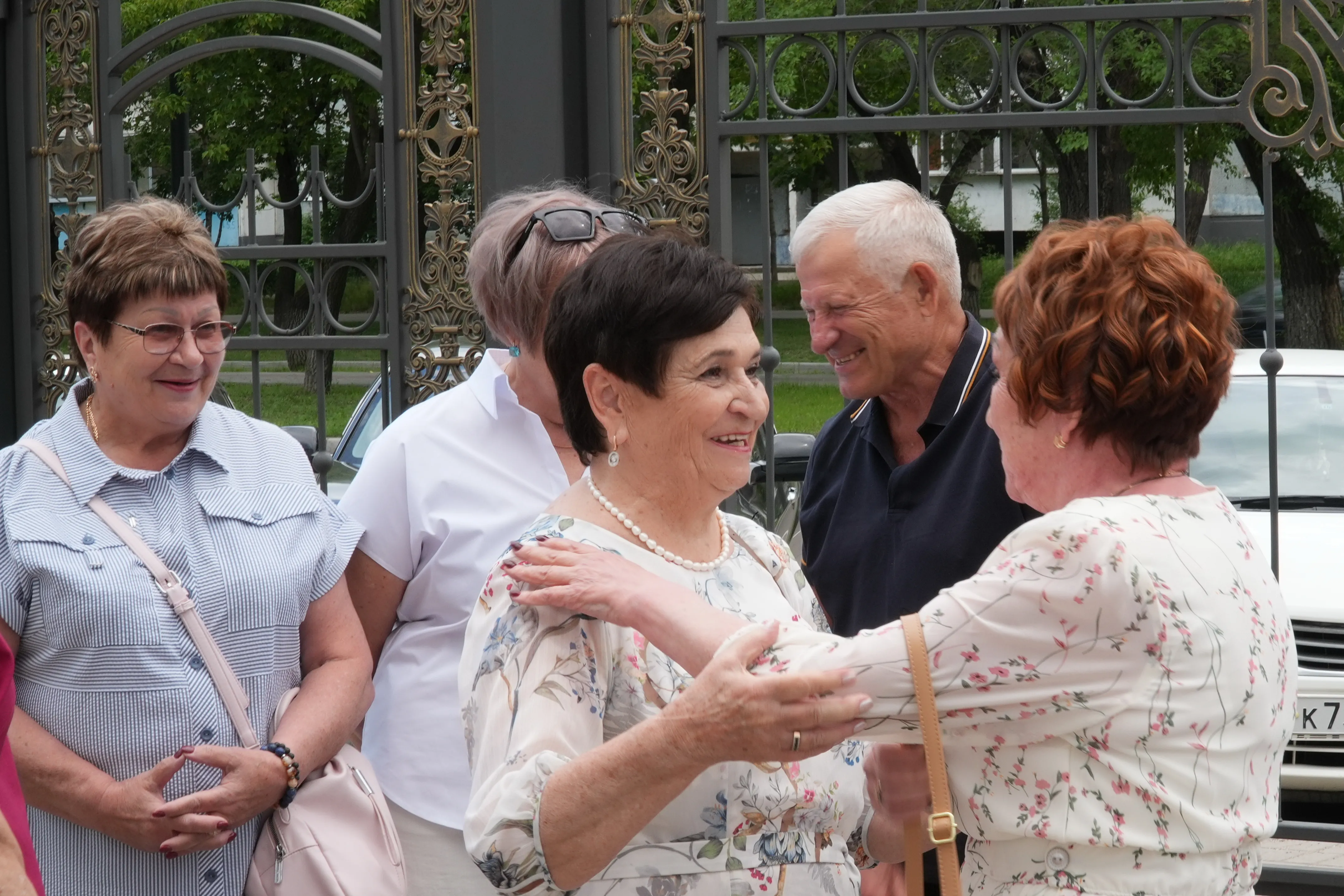 Medical graduates gathering at a reunion event
