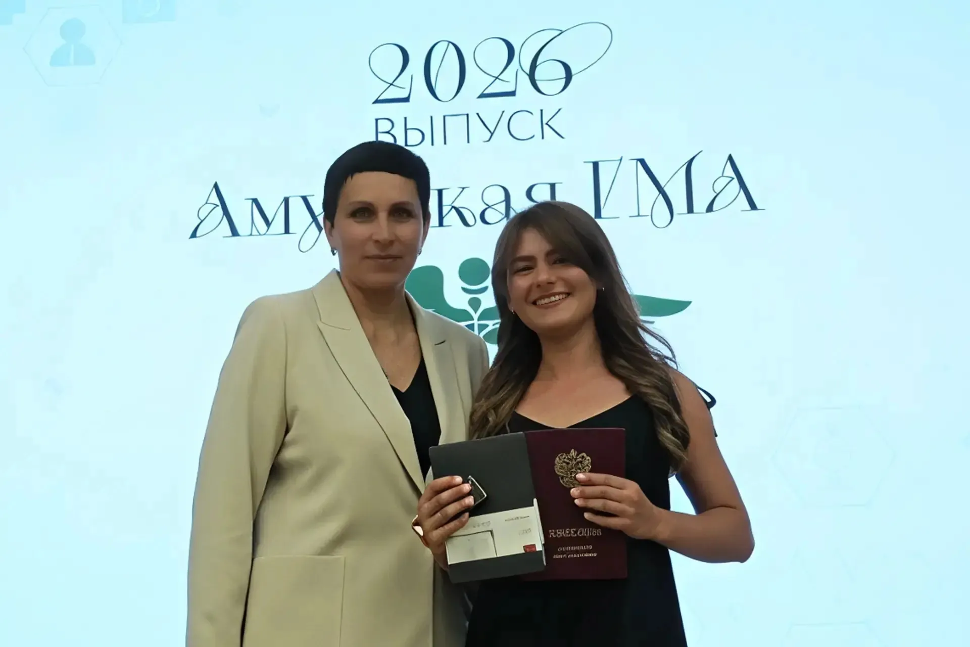 Graduation ceremony at a Russian medical university