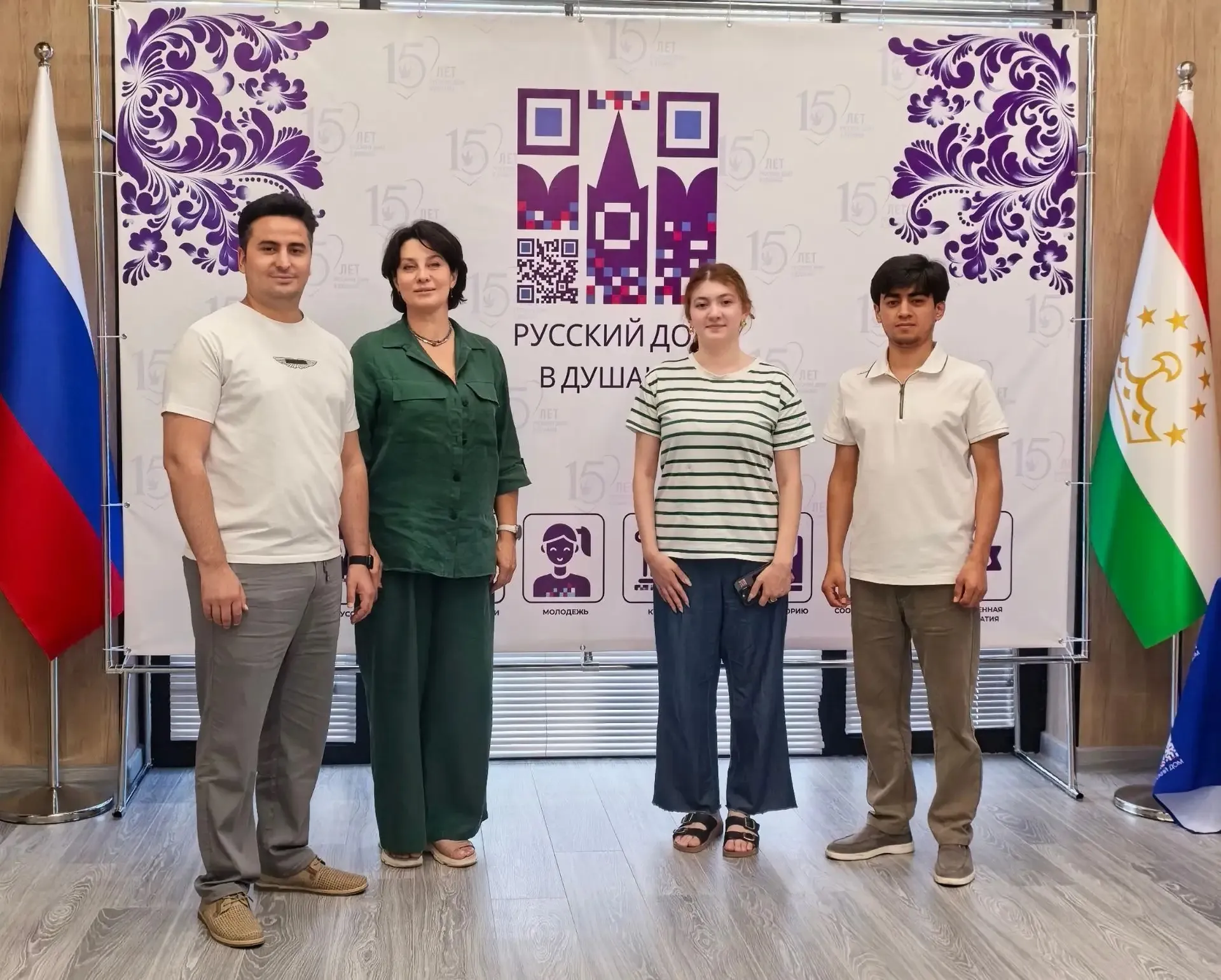 Representatives of Amur State Medical Academy discussing academic cooperation with educational institutions in Tajikistan.