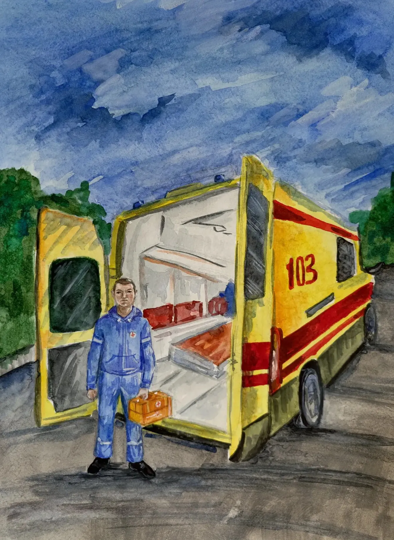 School students participate in doctor-themed drawing contest