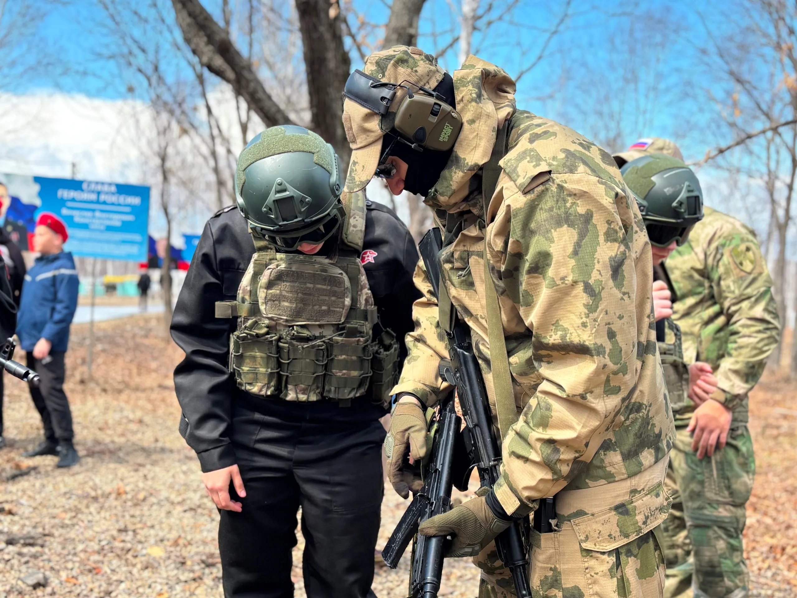 Amur State Medical Academy student competing in Zarnitsa 2.0