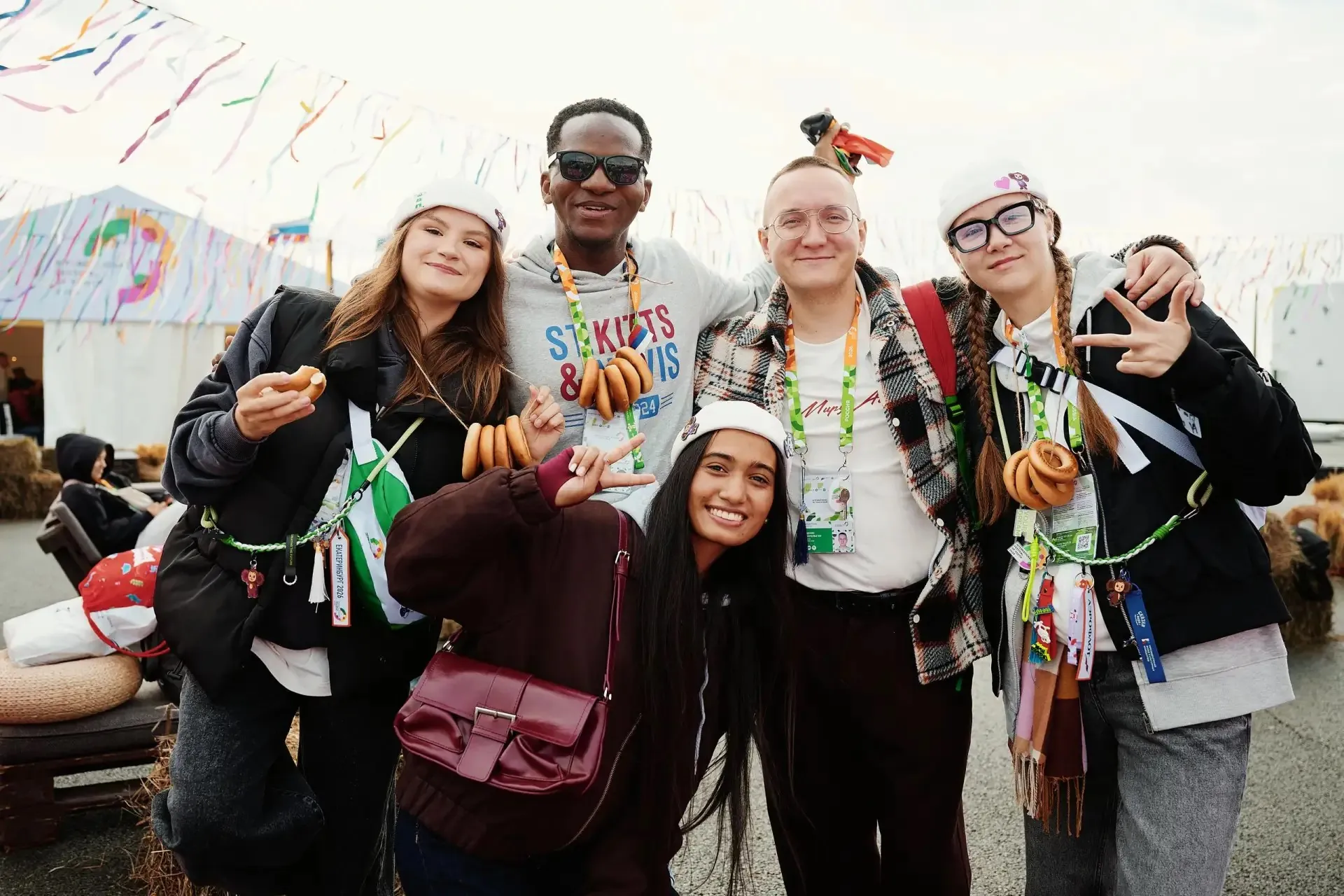 International Youth Festival participants celebrating cultural diversity and global unity